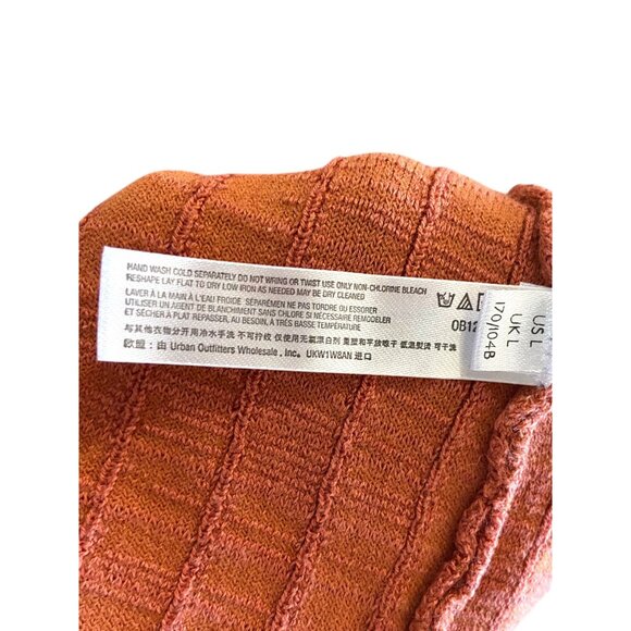 FP Beach Free People Short And Sweet Sweater Dress Terracotta Size L - Picture 4 of 11